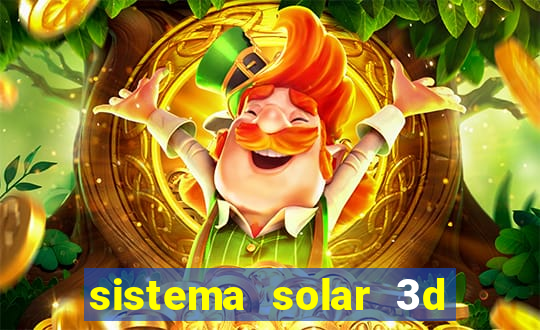 sistema solar 3d em movimento